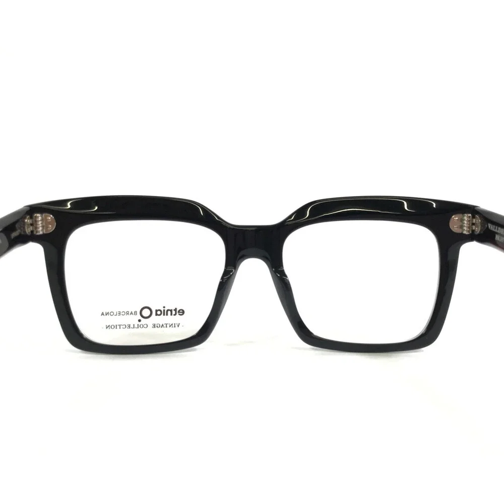 Etnia Barcelona Eyeglasses Frames VALLDEMOSA BKHV Black Havana Square 52-18-145